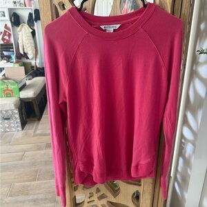 Athleta Fuchsia Valentines Long Sleeve Top